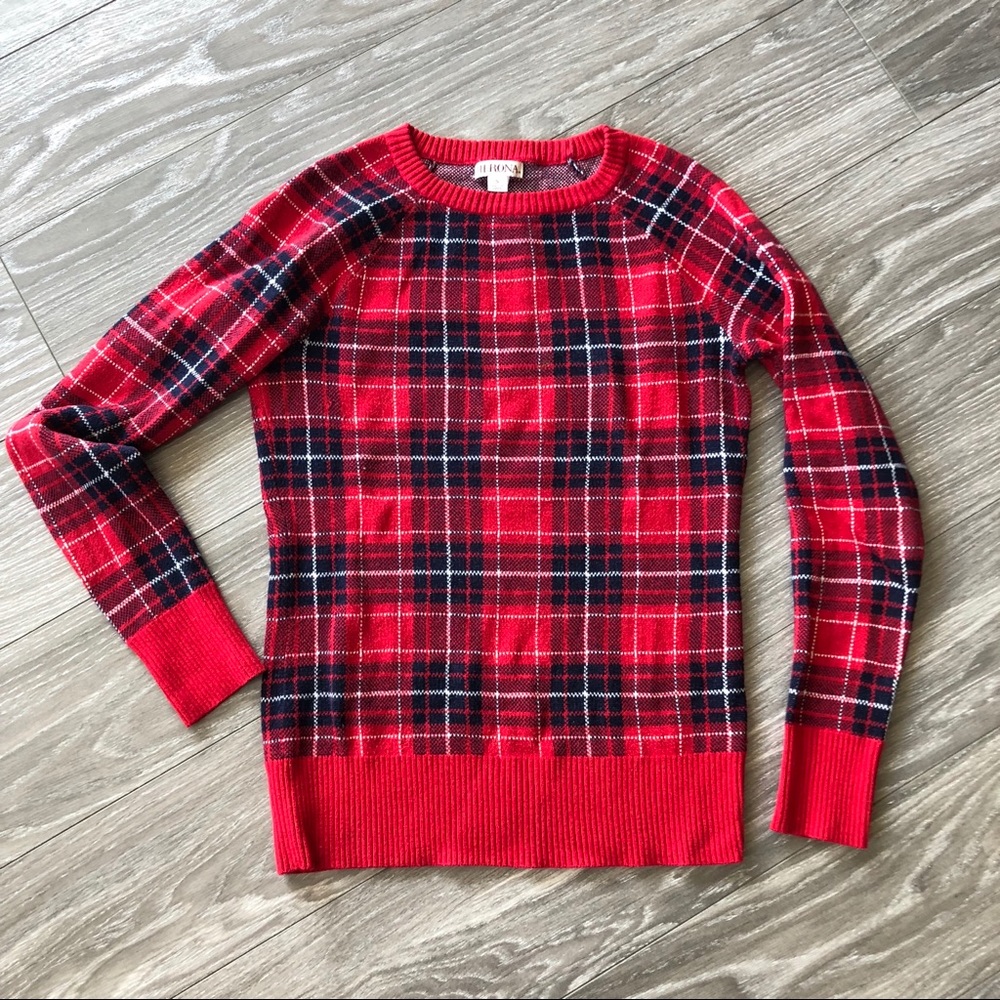 Plaid sweater